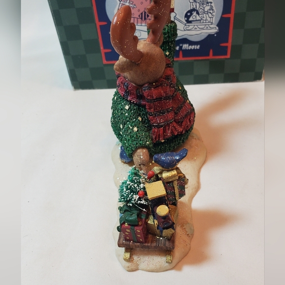 Marty "The Caboose" Moose Vtg 1998 Mother Brown's Parade of Gifts Figurine - Picture 3 of 11